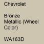 Preview: Chevrolet, Bronze Metallic (Wheel Color), WA163D.